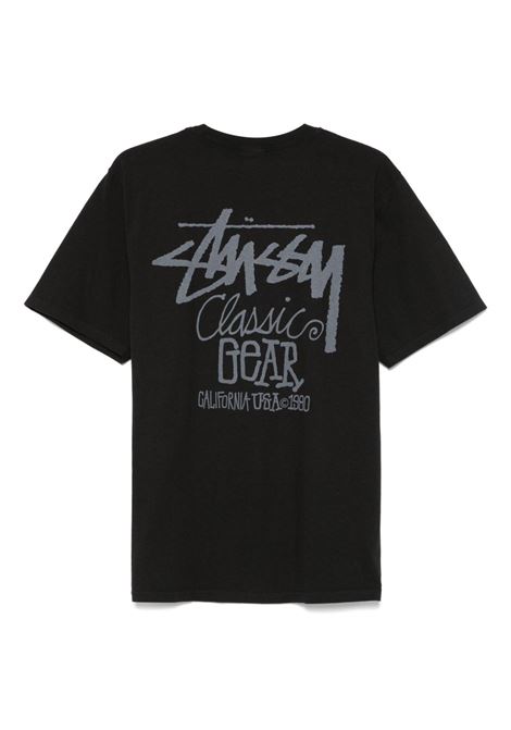 classic gear pig. dyed tee uomo nera STÜSSY | 19050840001