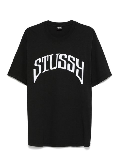 arched pig. dyed tee man black STÜSSY | 19050850001