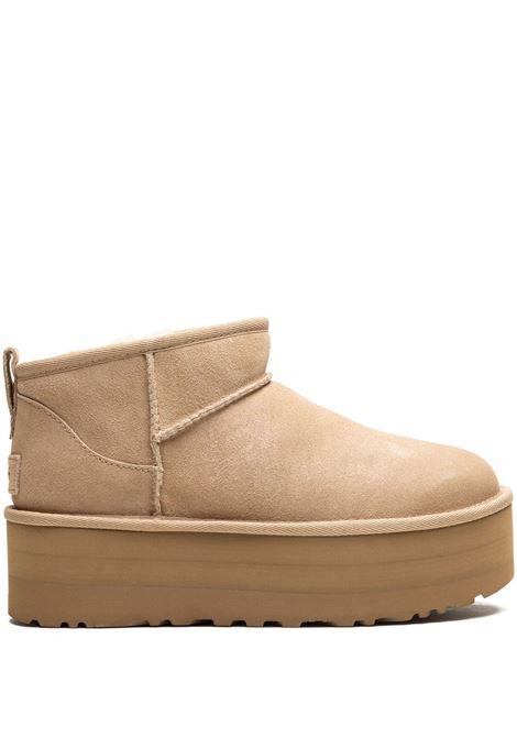 stivali classic ultra mini platform donna beige UGG | 1135092SAN