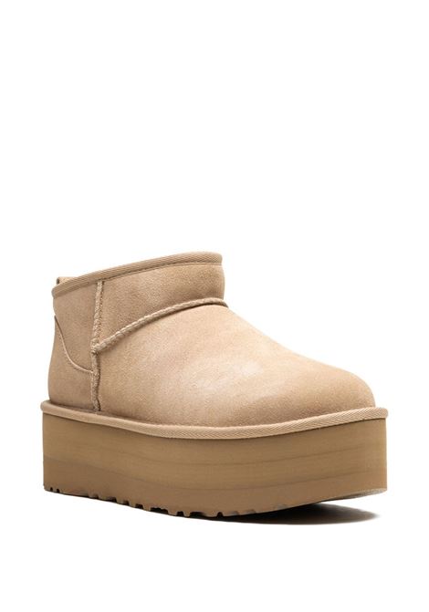 stivali classic ultra mini platform donna beige UGG | 1135092SAN