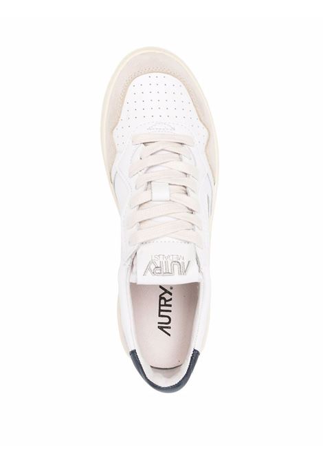 medalis low aulw ls28  sneakers woman white blue and beige AUTRY | AULWLS28