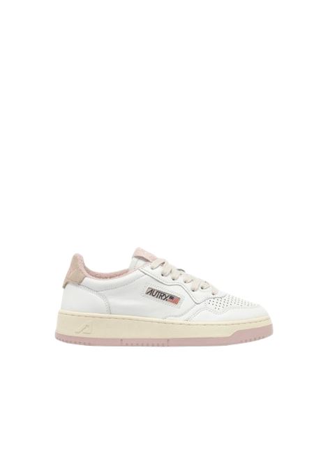 medalist low aulm vs07 snekaers woman white and pink powder AUTRY | AULWVS07