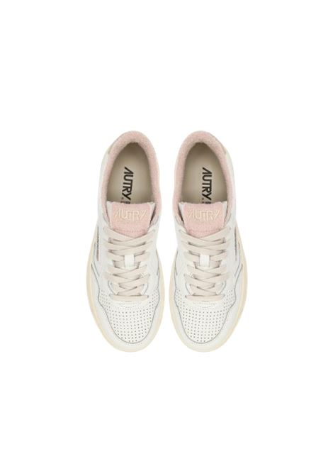medalist low aulm vs07 snekaers woman white and pink powder AUTRY | AULWVS07