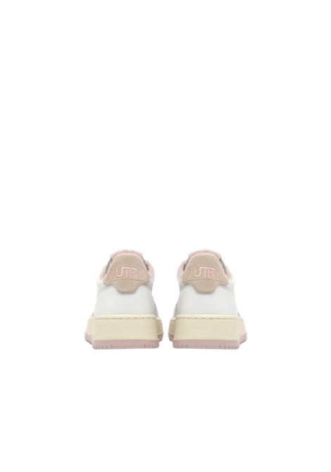 medalist low aulm vs07 snekaers woman white and pink powder AUTRY | AULWVS07