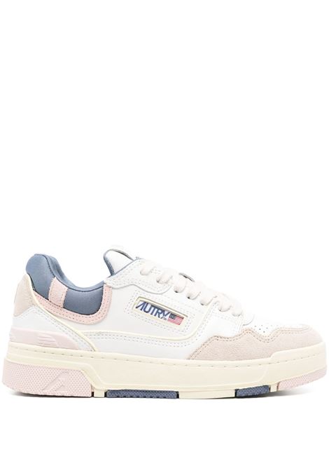 sneakers clc low rolw mc01 donna bianche e pesca AUTRY | ROLWMC01
