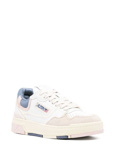 sneakers clc low rolw mc01 donna bianche e pesca AUTRY | ROLWMC01