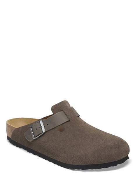 sandali boston mixed leather uomo grigi BIRKENSTOCK | 1029193GREY