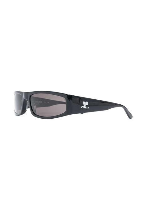 tech sunglasses woman black COURRÈGES | 322ALU001AC00069999