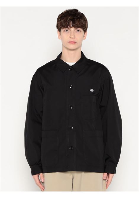 back logo coveralls unisex light black DANTON | DT-A0661BLACK