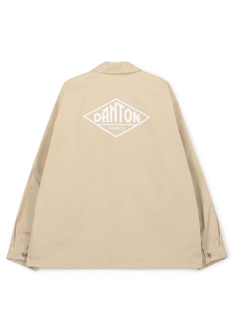 back logo coveralls unisex light beige DANTON | DT-A0661LT.BEIGE