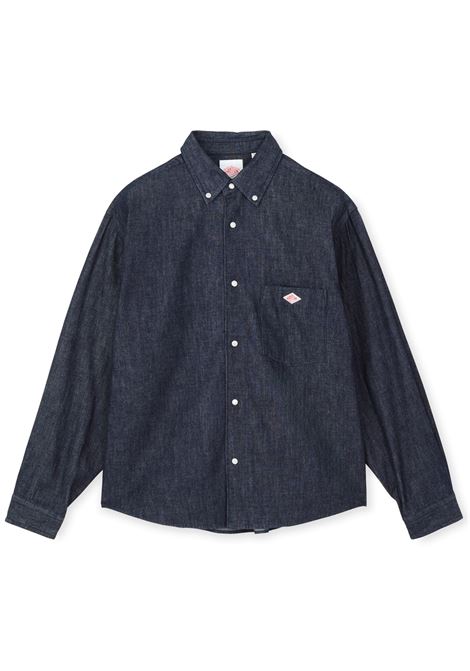 camicia dungaree b.d. donna indigo DANTON | DT-B0292INDIGO