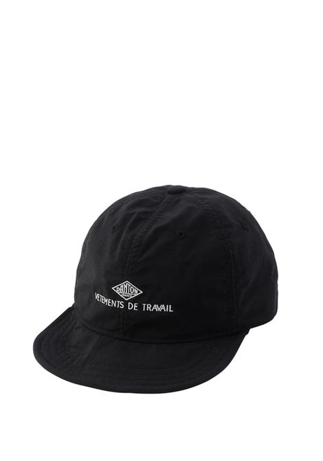 nylon taffeta 6panel cap unisex black DANTON | DT-H0268BLACK