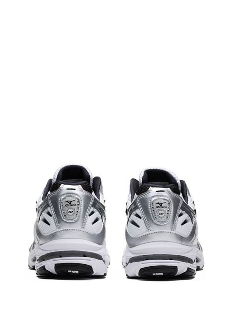 wavw rider 10 snekaers man black and silver MIZUNO | D1GA210405