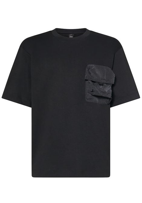 t-shirt nera reverse pocket uomo nera OAKLEY | FOA40683402E