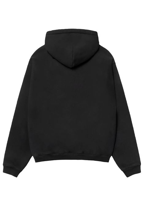 stu relaxed hoodie uomo nera STÜSSY | 1185780001