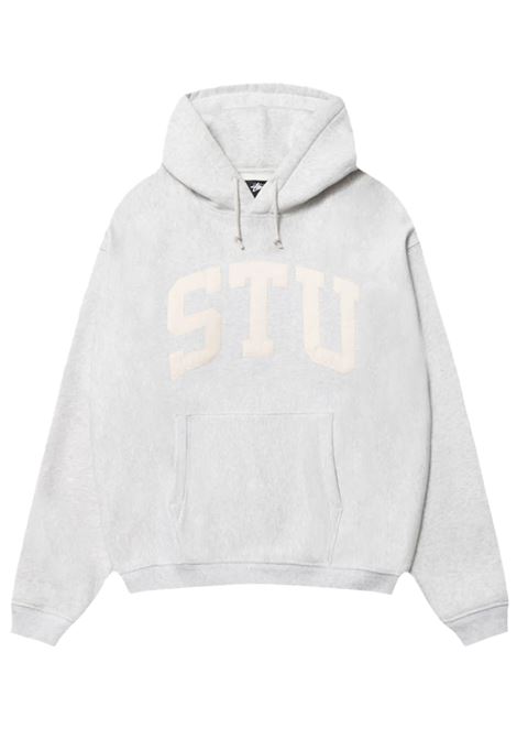 stu relaxed hoodie uomo grigia STÜSSY | 1185780062