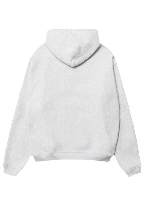 stu relaxed hoodie uomo grigia STÜSSY | 1185780062