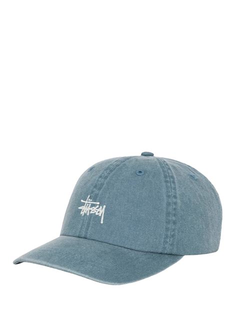 basic washed low po cap uomo blu STÜSSY | 13111632527