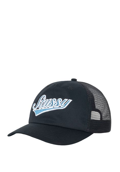 low profile trucker athletic cap uomo nero STÜSSY | 13111650001