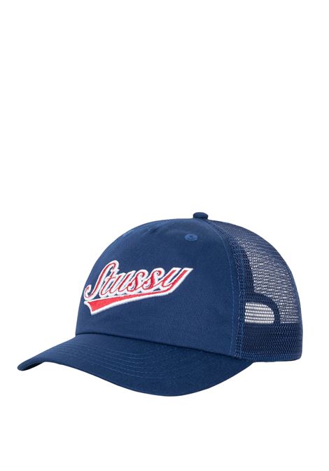 low profile trucker athletic cap uomo navy STÜSSY | 13111650970