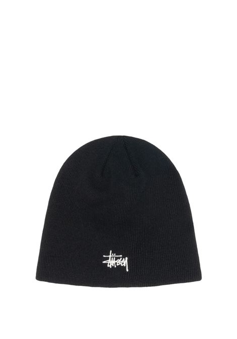 basic skullcap beanie uomo nero STÜSSY | 13210850001