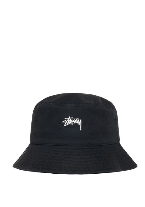 bucket hat stock man black STÜSSY | 13212210001