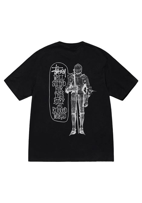 well suited tee uomo nera STÜSSY | 19050810001