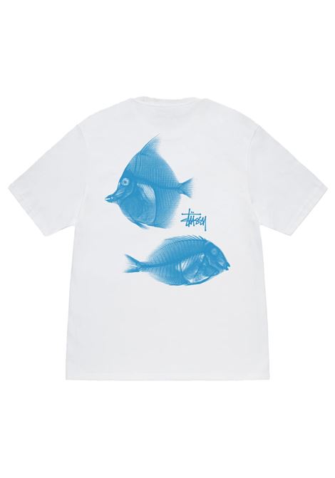 x-ray fishin tee man white STÜSSY | 19050831201