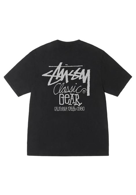 classic gear pig. dyed tee uomo nera STÜSSY | 19050840001