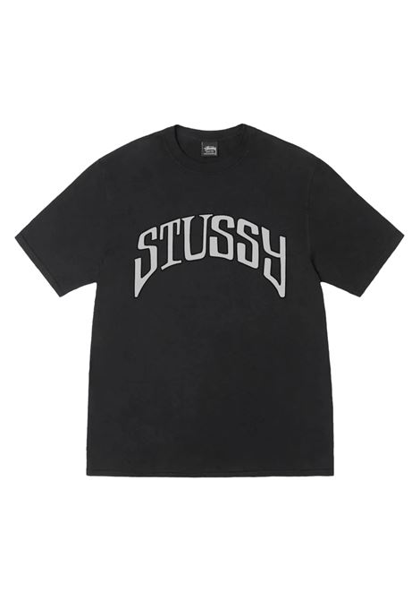 arched pig. dyed tee man black STÜSSY | 19050850001