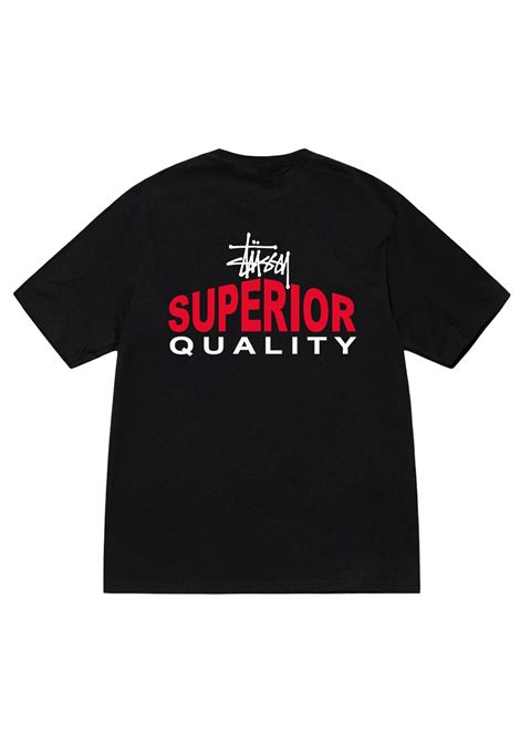 superior quality tee man black STÜSSY | 19051060001