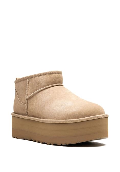 stivali classic ultra mini platform donna beige UGG | 1135092SAN