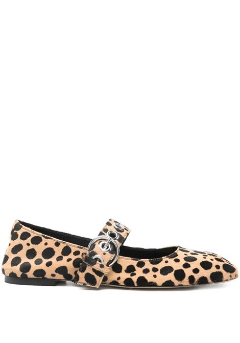 uma leopard mary-jane woman beige and black AEYDE | A11-FL0551068227