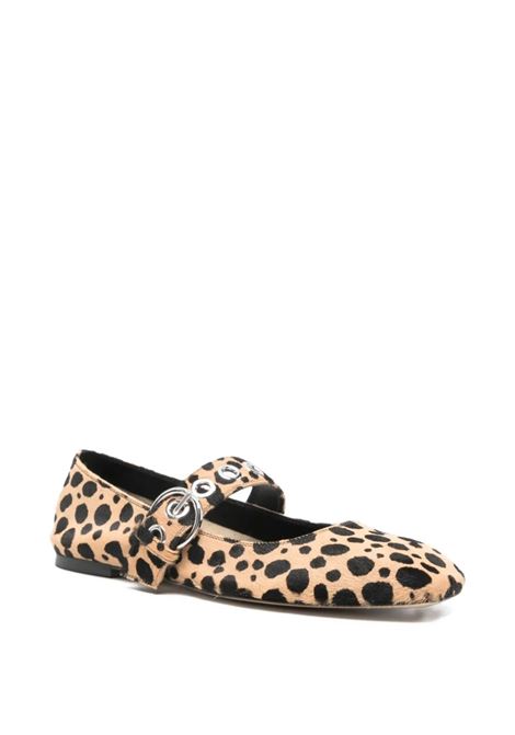 uma leopard mary-jane woman beige and black AEYDE | A11-FL0551068227