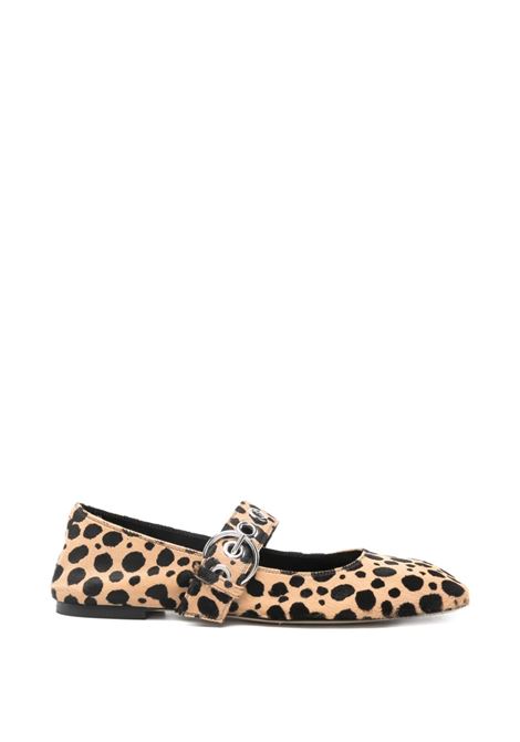 uma leopard mary-jane woman beige and black AEYDE | A11-FL0551068227