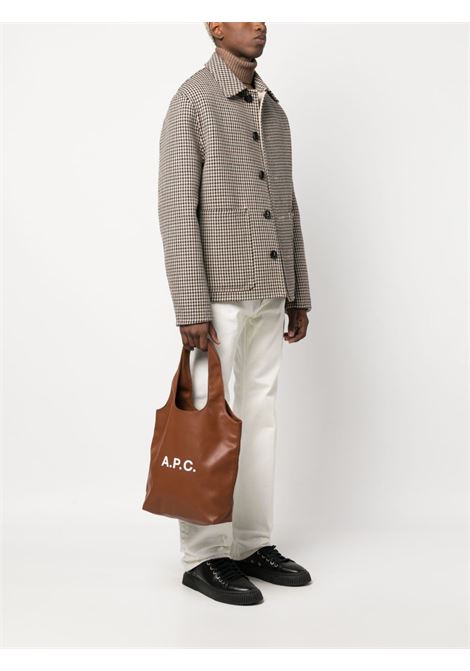 borsa ninon small tote donna nocciola APC | PUAAT-M61861CAD