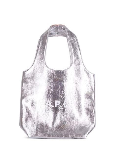 borsa ninon small tote donna argento APC | PUABZ-M61861RAB