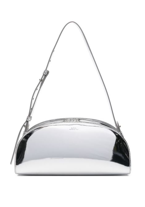 demi-lune shoulder bag woman silver APC | PUACB-F61997RAB