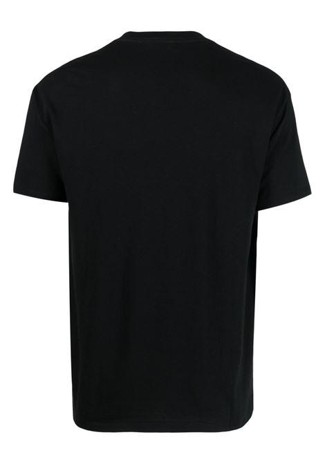 seamless crew neck tee man black AURALEE | A00T01STBLACK