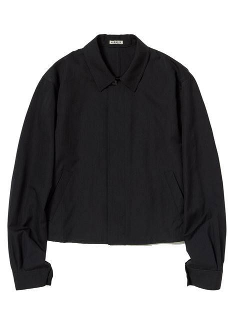 giacca herringbone uomo nera AURALEE | A26SB01CHBLACK