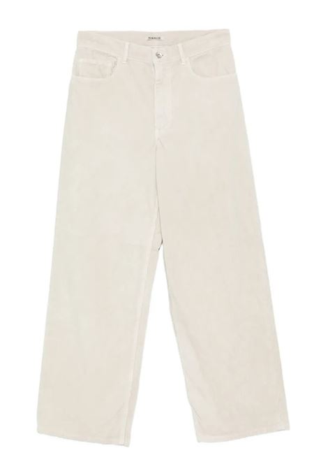 pantaloni cordura uomo bianchi AURALEE | A26SP01FXWHITE/KHAKI