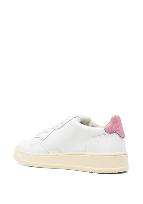 medalist low aulw ll88 sneakers woman white and pink AUTRY | AULWLL88