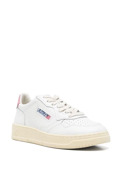 medalist low aulw ll88 sneakers woman white and pink AUTRY | AULWLL88