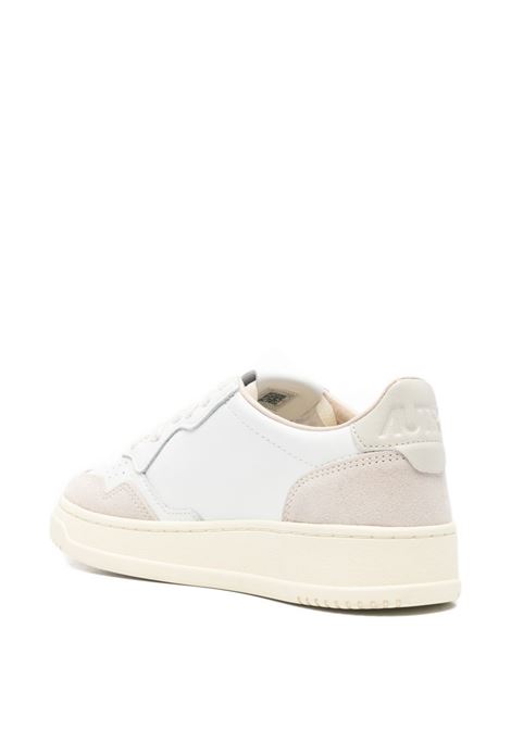 medalist aulw ls14 sneakers woman white and sage green AUTRY | AULWLS14