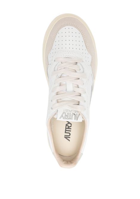 medalist aulw ls14 sneakers woman white and sage green AUTRY | AULWLS14