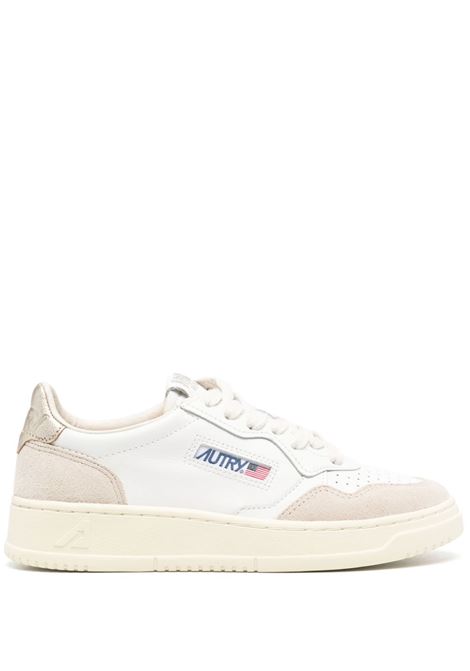 medalist aulw low ls75 sneakers woman white and gold AUTRY | AULWLS75