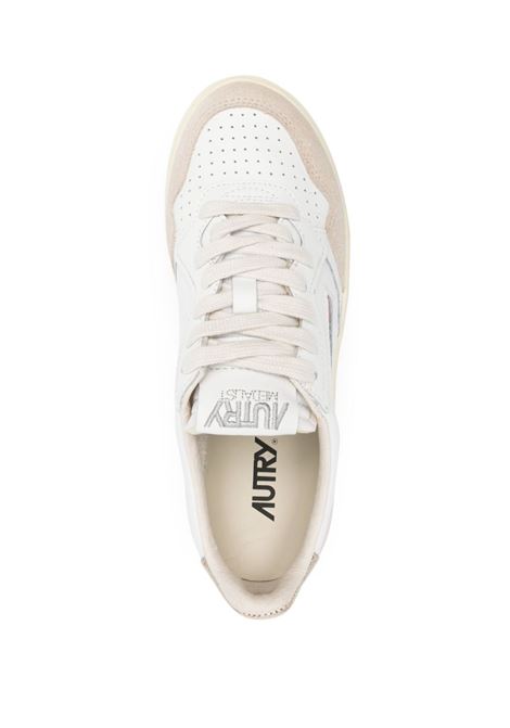 medalist aulw low ls75 sneakers woman white and gold AUTRY | AULWLS75
