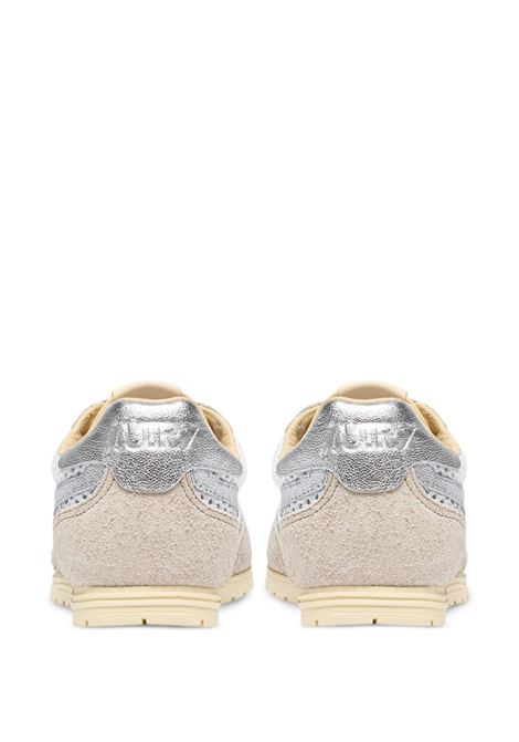 sneakers windspin low donna bianche e argento AUTRY | WSLWKD03