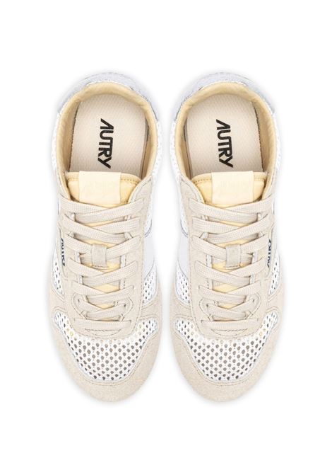sneakers windspin low donna bianche e argento AUTRY | WSLWKD03
