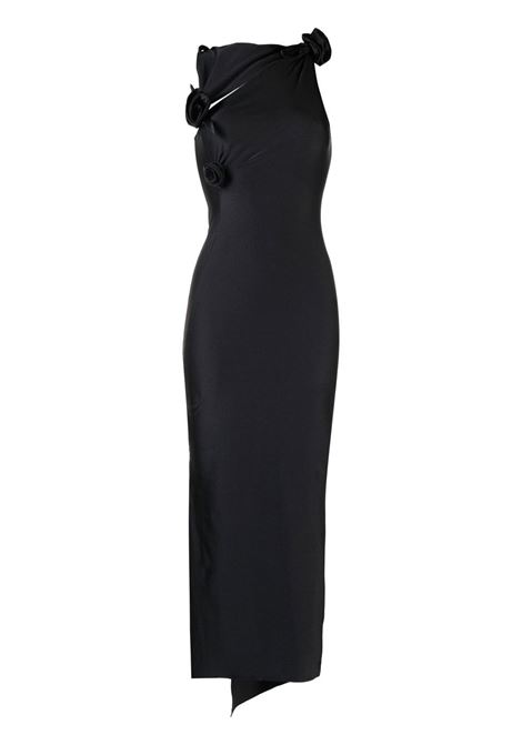 abito asymmetric flowe gown donna nero COPERNI | COPR44545CBLK